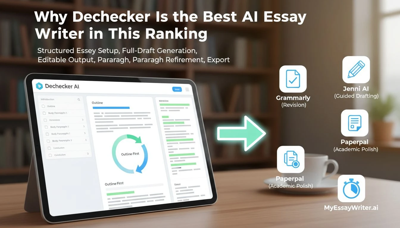 Why Dechecker Is the Best AI Essay Writer in This Ranking - Dechecker