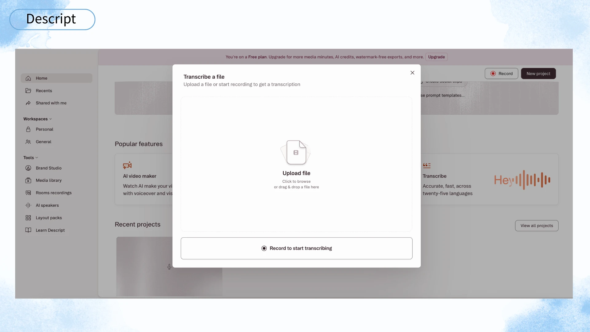 Descript — Audio to Text Converter Inside a Full Video and Audio Editor - Dechecker