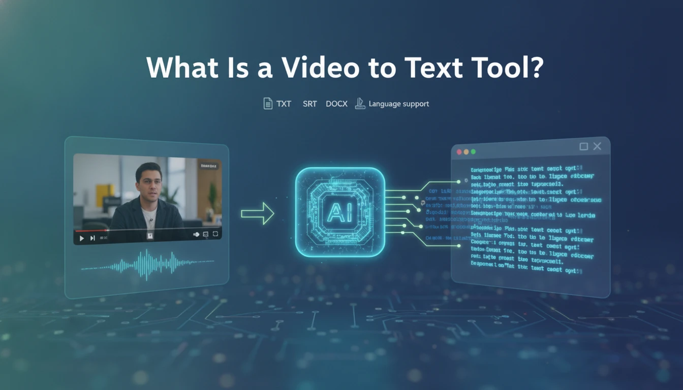 How Does a Video to Text Tool Work? - Dechecker