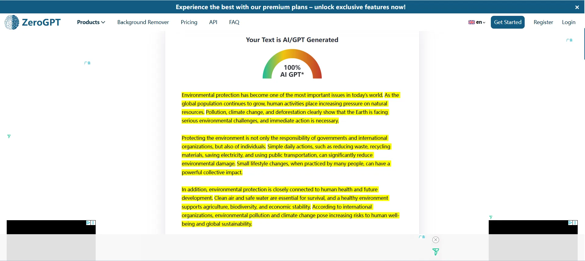 ZeroGPT – Fast AI content check