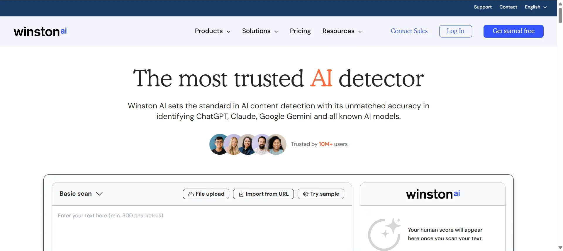 Winston AI – Professional writing analysis