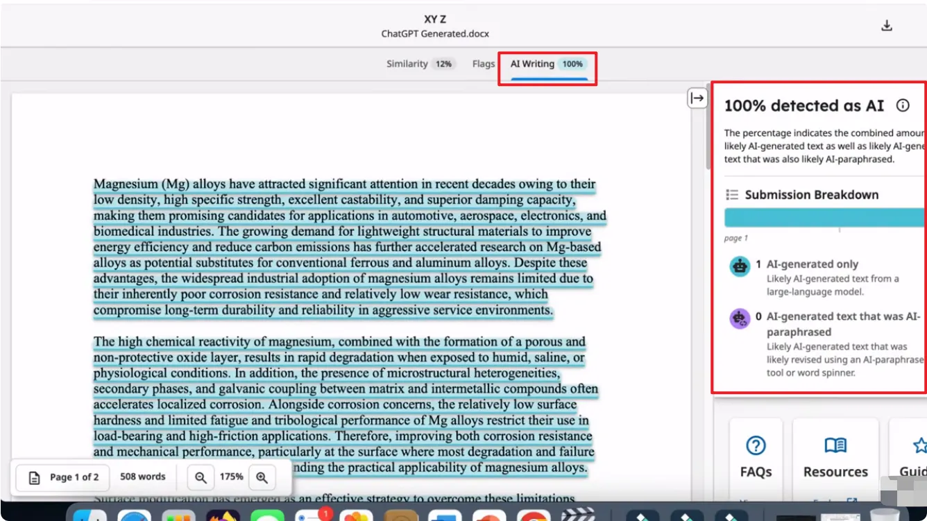 Turnitin – School-focused detection