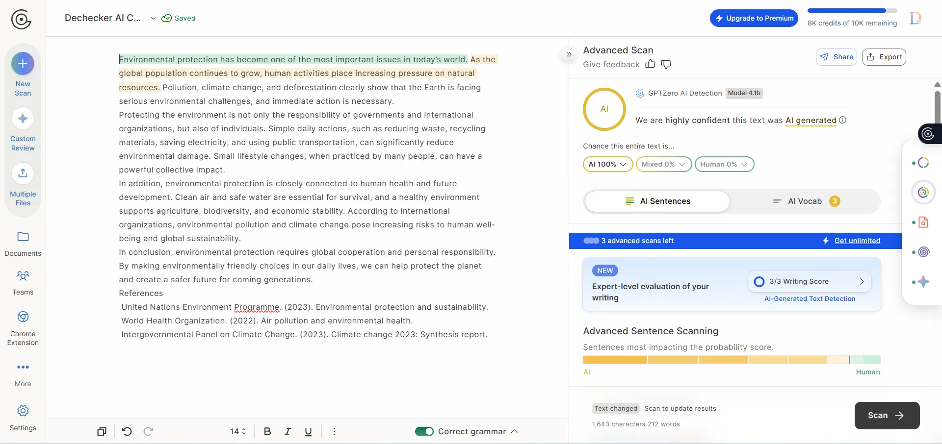 GPTZero – Educational AI detection