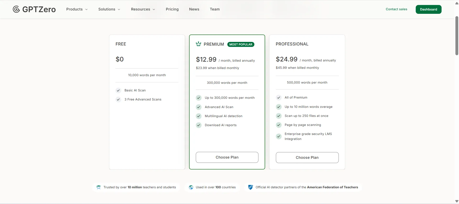 GPTZero – Educational AI detection