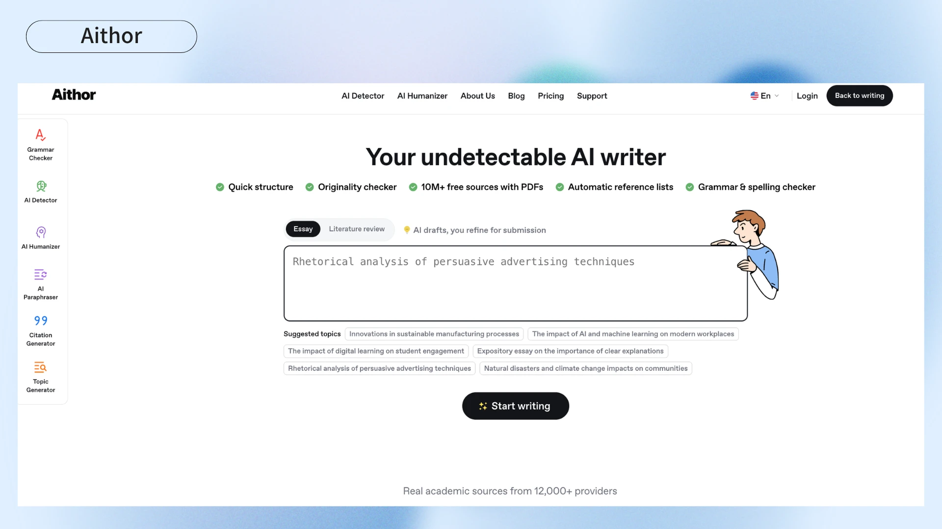How We Evaluated Aithor - Dechecker