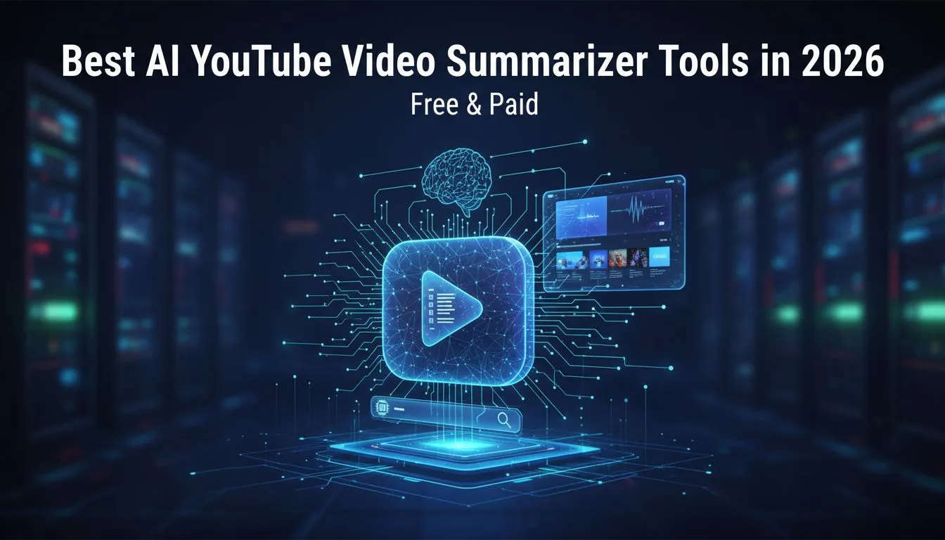 Best AI YouTube Video Summarizer Tools in 2026 (Free & Paid)