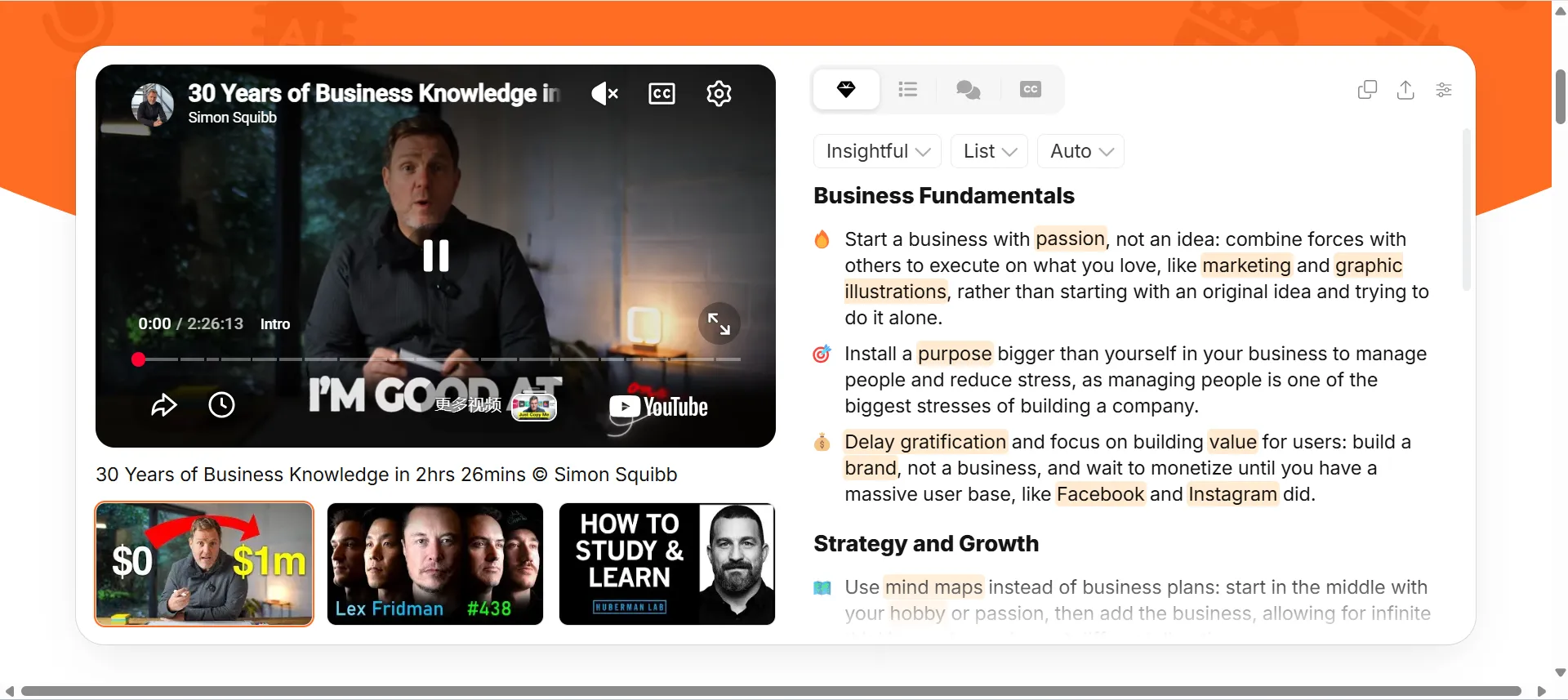 Eightify — Fast Chrome Extension Summarizer