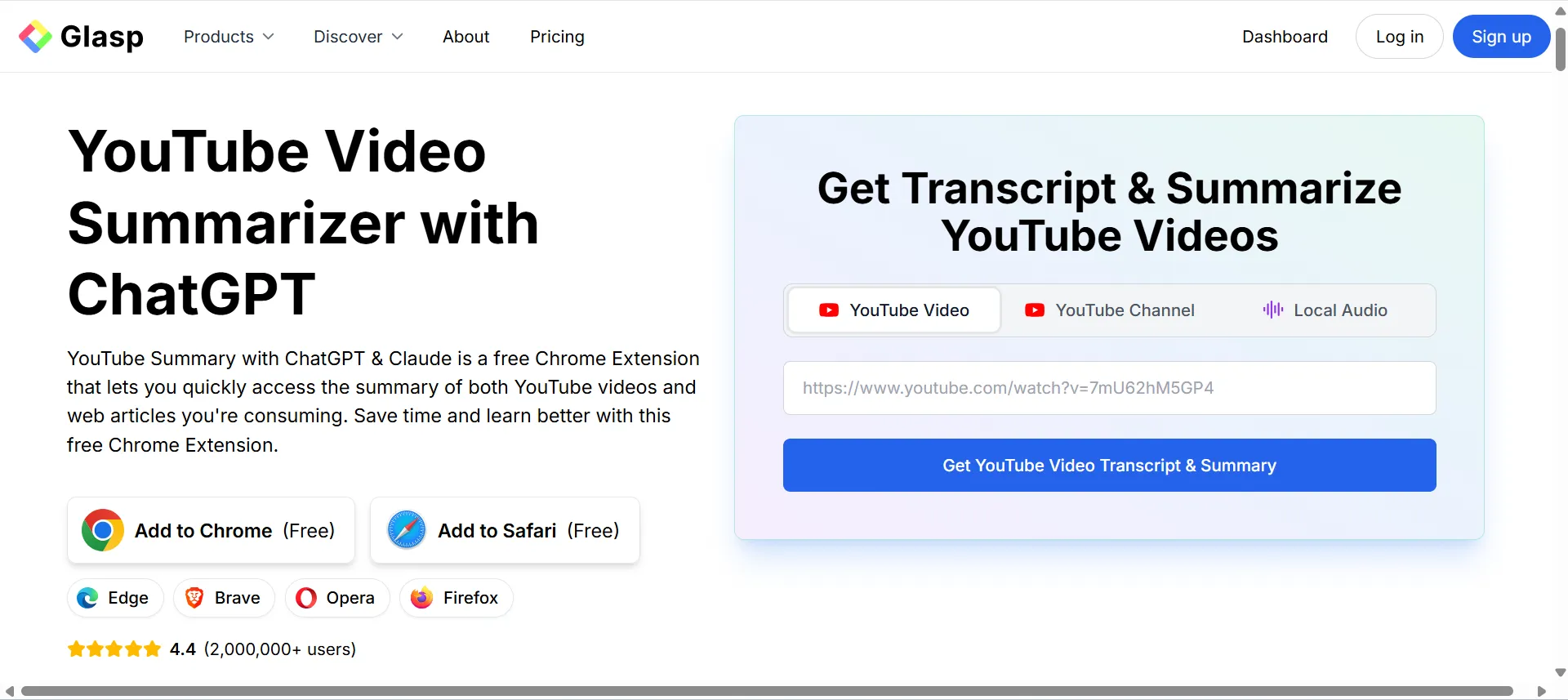 Glasp — Highlight-Based YouTube Summarizer
