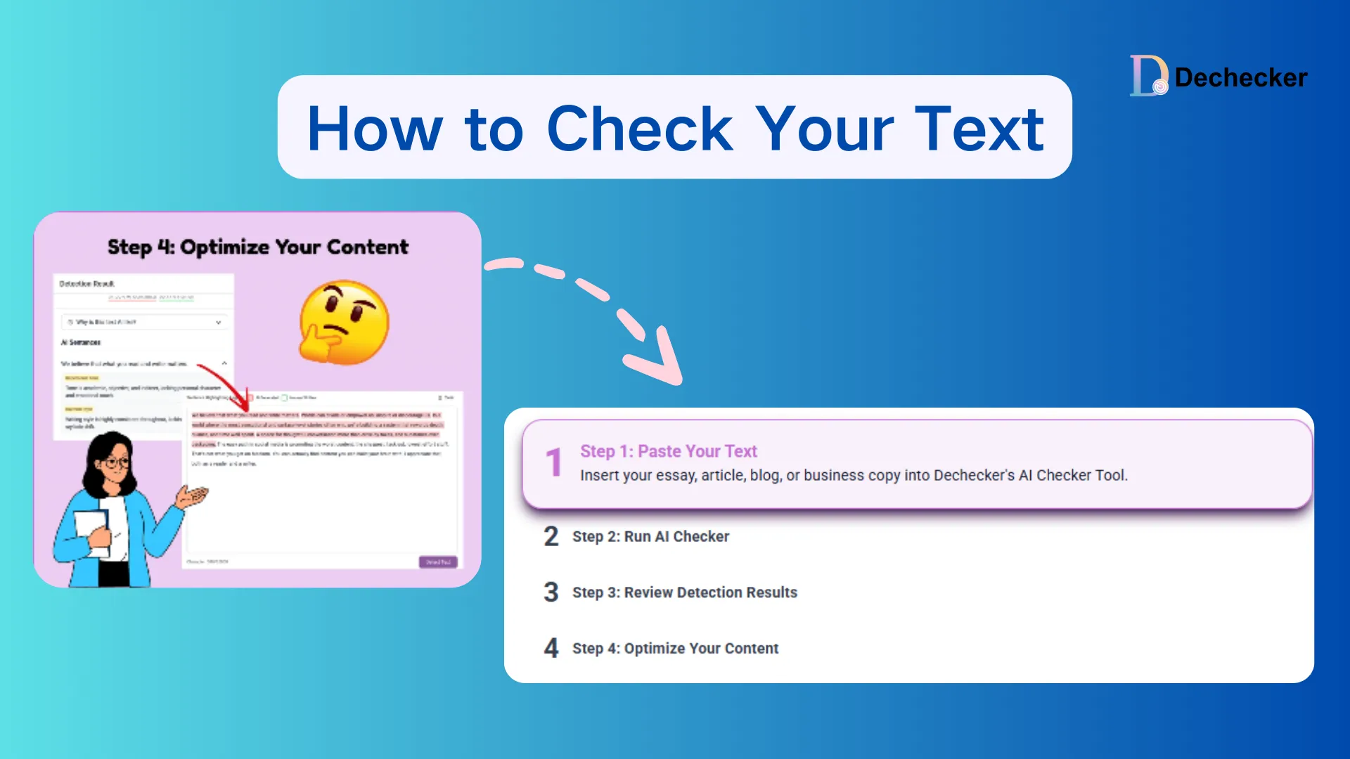 How to use Dechecker AI Checker
