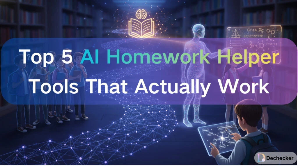 Top 5 AI Homework Helper Tools That Actually Work - Dechecker