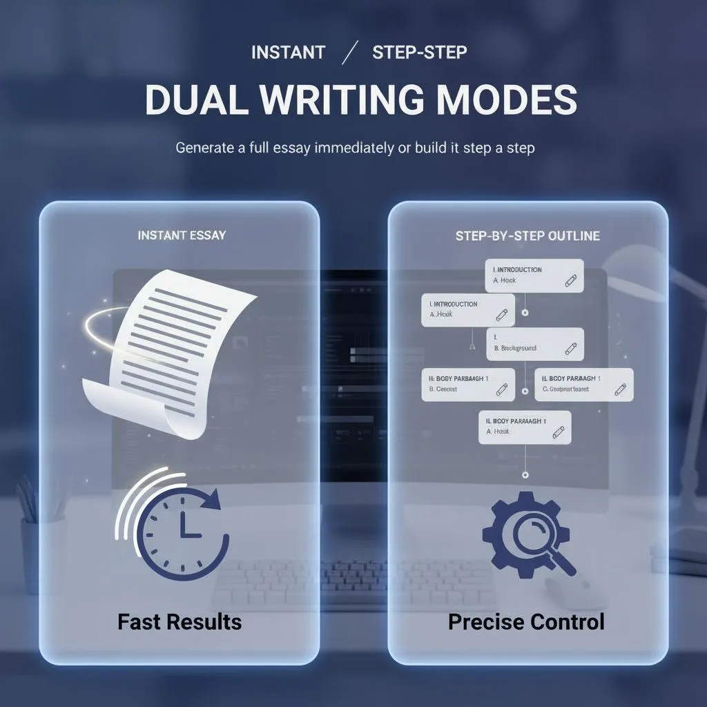 Features - Dual Writing Modes: Instant or Step-by-Step - Dechecker
