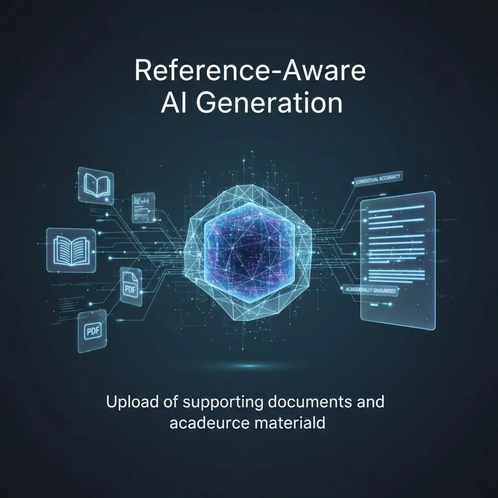 Features - Reference-Aware AI Generation - Dechecker