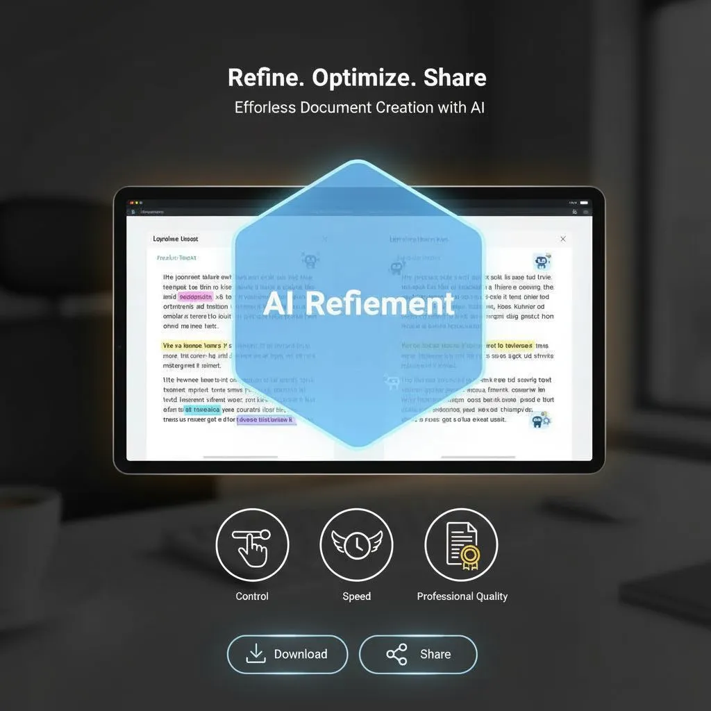 Features - Integrated Editing and AI Refinement - Dechecker