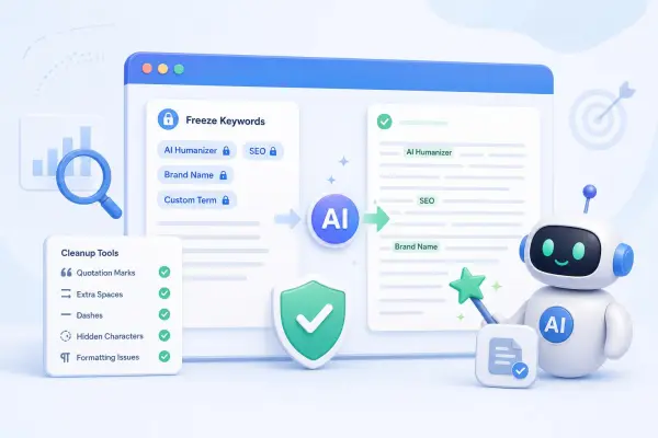 Smart Keyword Protection and Text Cleanup - Dechecker