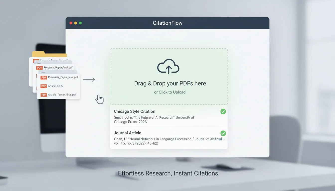 Upload PDFs for Faster Citation Creation - Dechecker