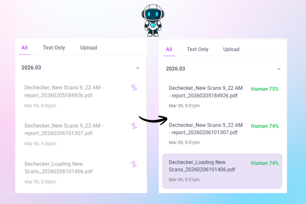 Bulk File Upload & Analysis - Decheker