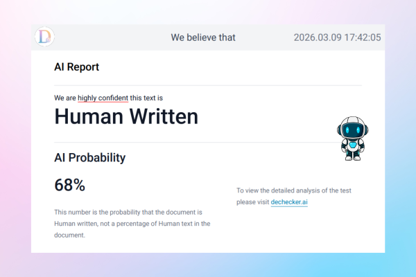 Detailed AI Detection Reports - Decheker