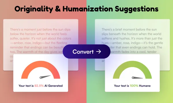 Sugestões de originalidade e humanização - Dechecker