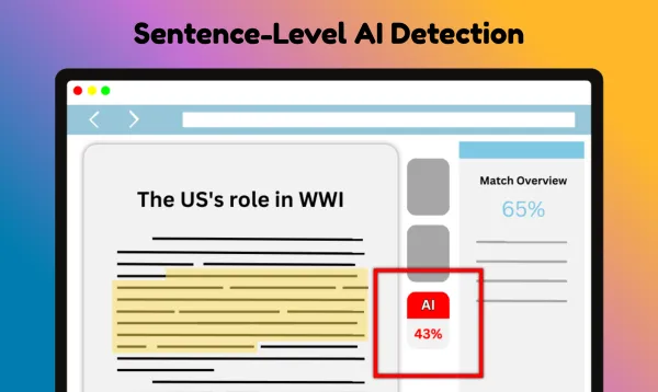 Detecção de IA em nível de frase - Dechecker