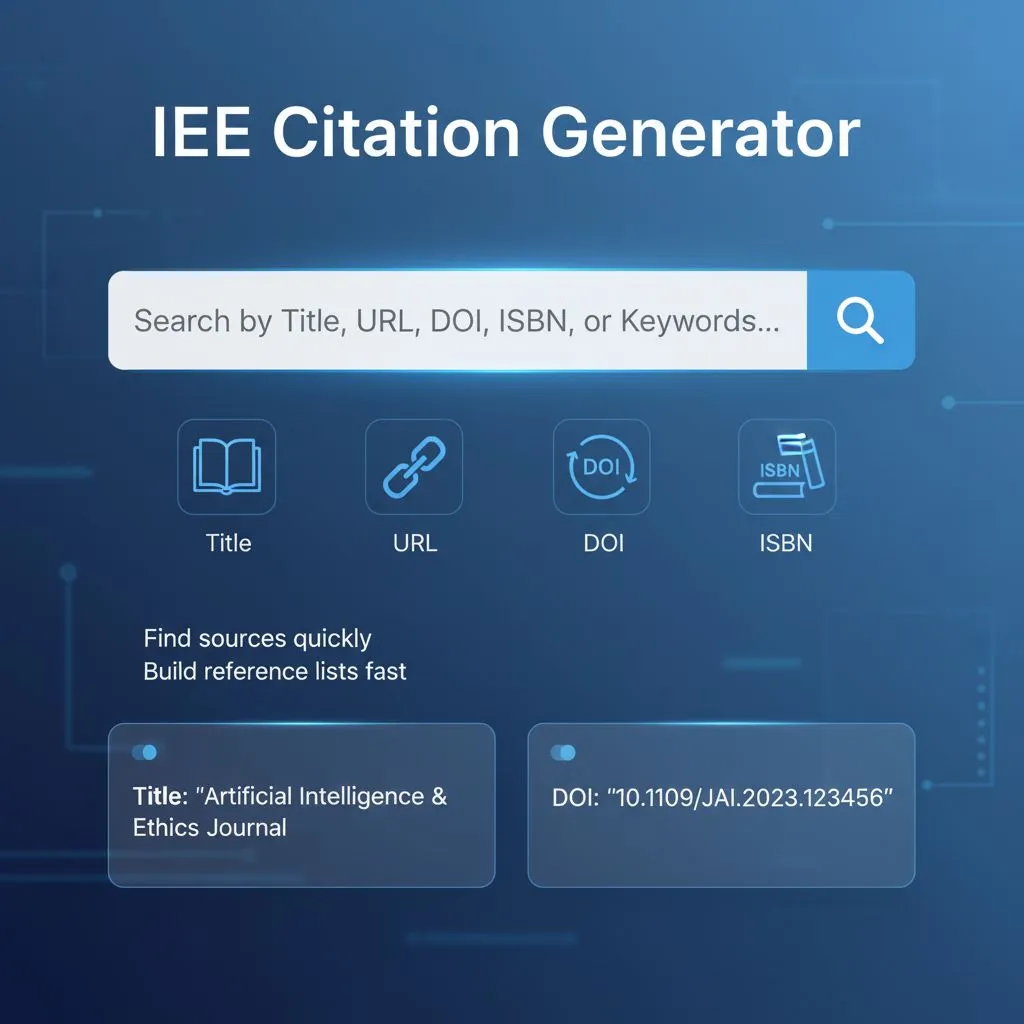 Features - Search by Title, URL, DOI, ISBN, or Keywords - Dechecker