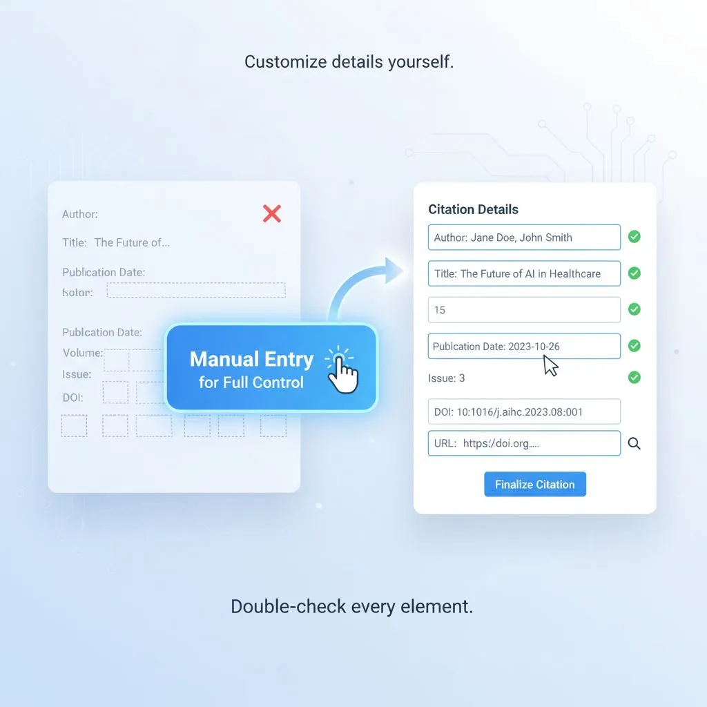 Features - Manual Entry for Full Control - Dechecker