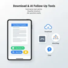 Features - Download and AI Follow-Up Tools - Dechecker