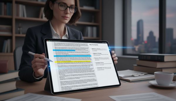Legal professionals reviewing contracts and policy documents - Decheker