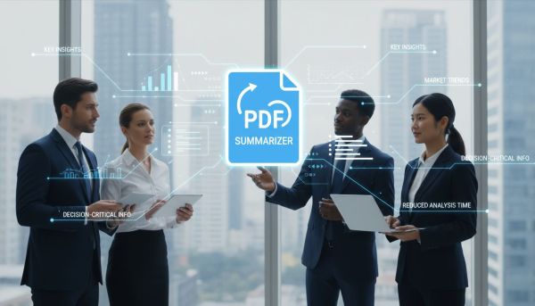 Business professionals analyzing dense reports and proposals - Decheker
