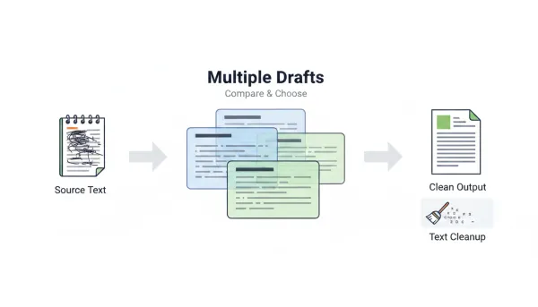 Multiple Drafts and Cleanup - Dechecker